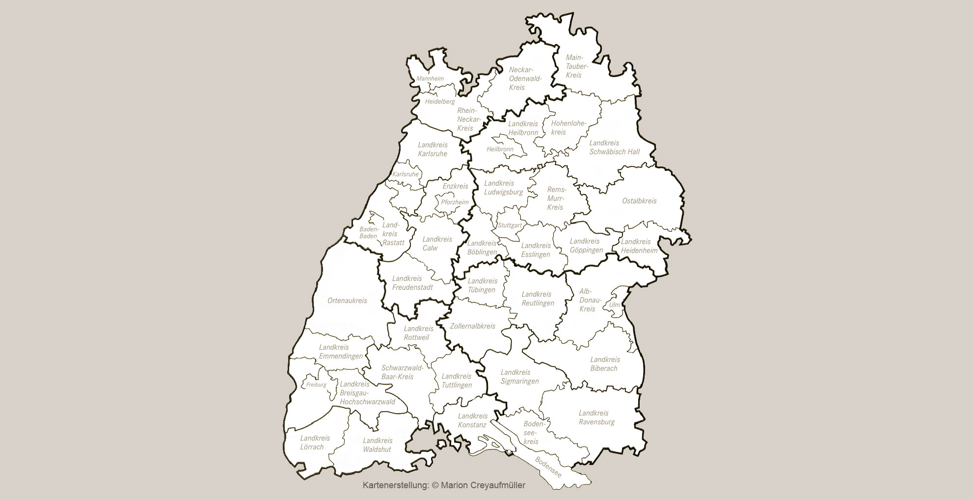 Karte Baden-Württemberg