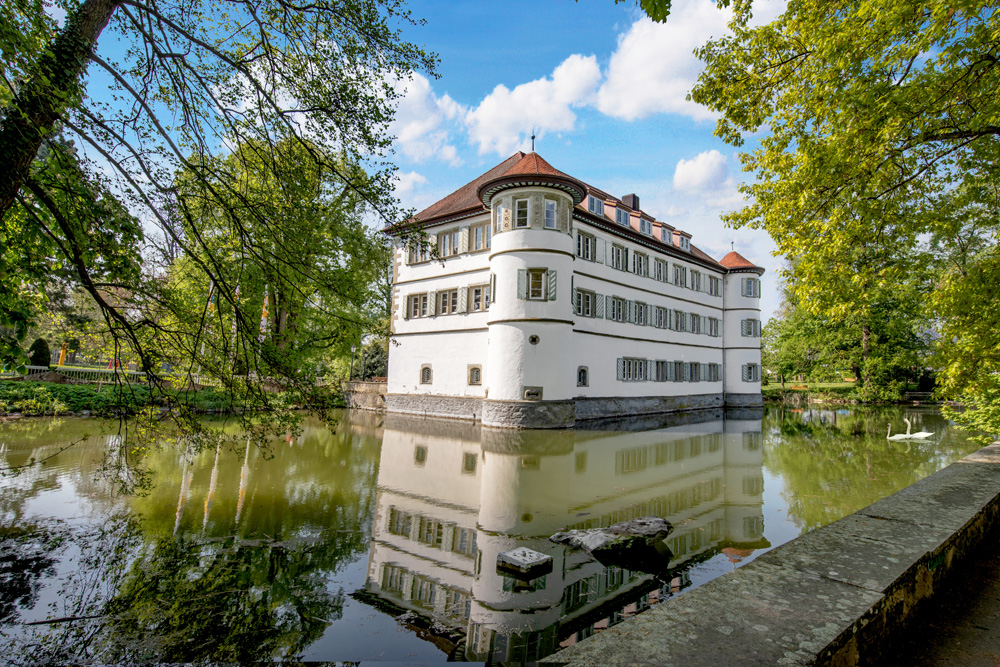 Schloss Rappenau (Bad) (Wasserschloss Rappenau) im Landkreis Heilbronn