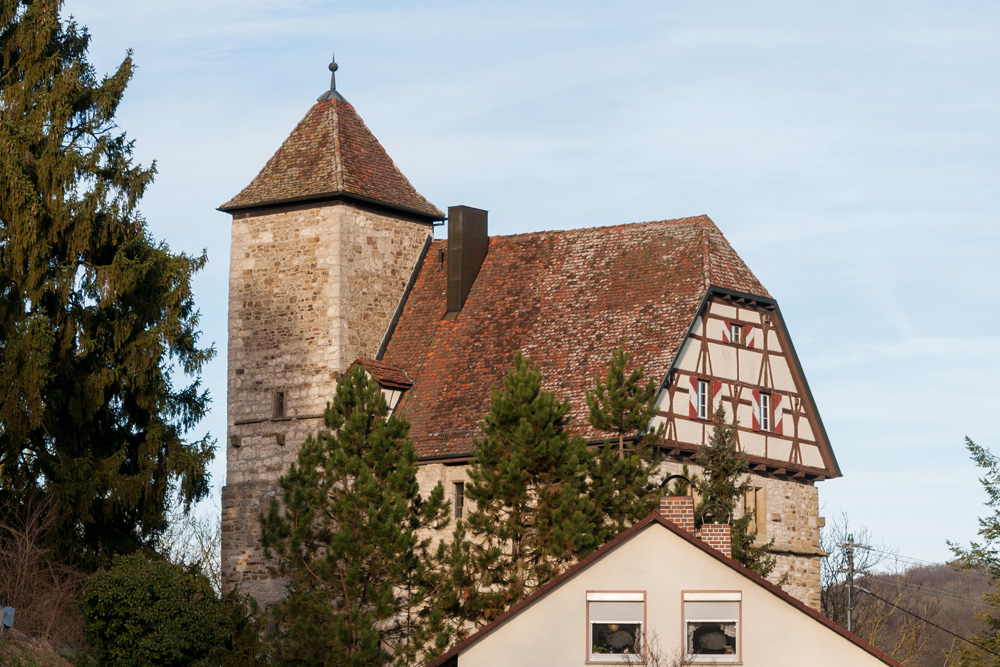 Burg Buchenbach (Schloss Buchenbach, Oberes Schloss oder Steinhaus) im Hohenlohekreis