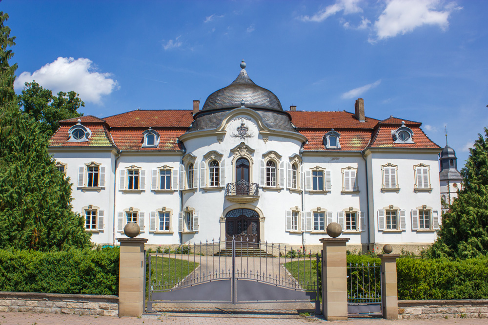 Weißes Schloss Jagsthausen im Landkreis Heilbronn