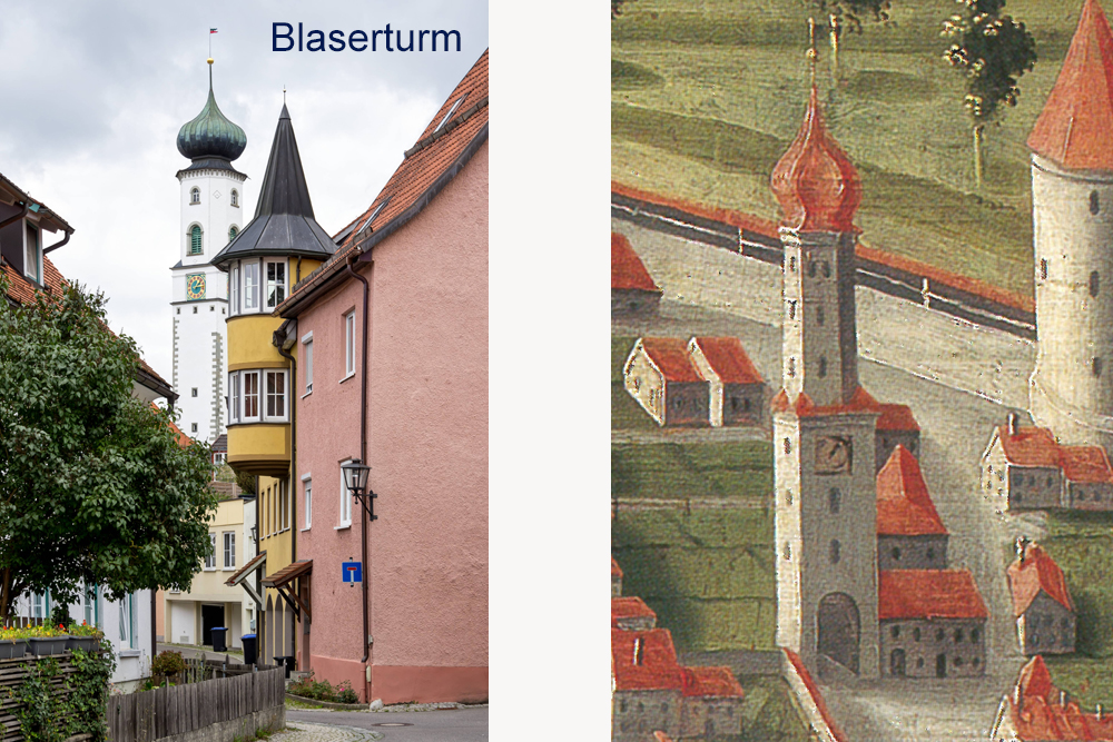 Stadtbefestigung Isny im Allgäu im Landkreis Ravensburg