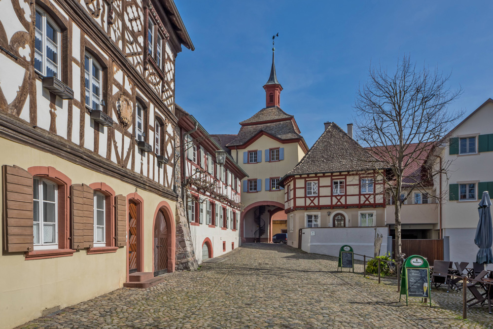 Stadtbefestigung Burkheim am Kaiserstuhl (früher: Burkheim am Rhein) im Landkreis Breisgau-Hochschwarzwald