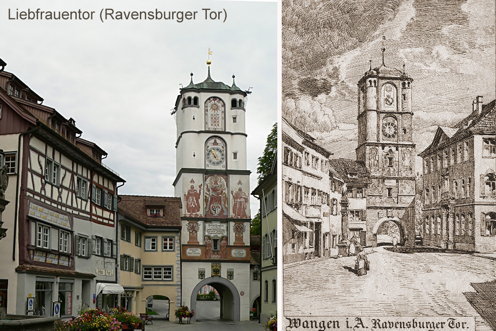 Stadtbefestigung Wangen im Allgäu im Landkreis Ravensburg