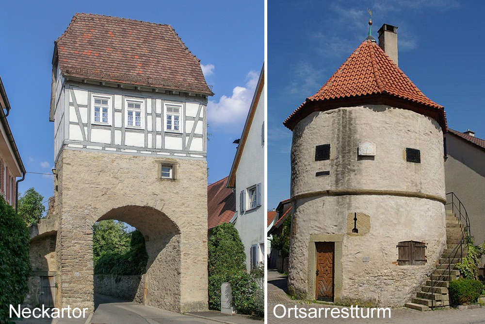 Marktbefestigung Kirchheim am Neckar im Landkreis Ludwigsburg