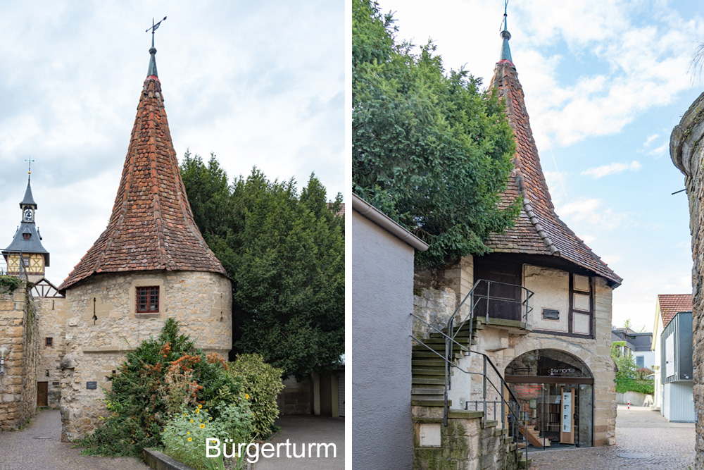 Stadtbefestigung Marbach am Neckar im Landkreis Ludwigsburg