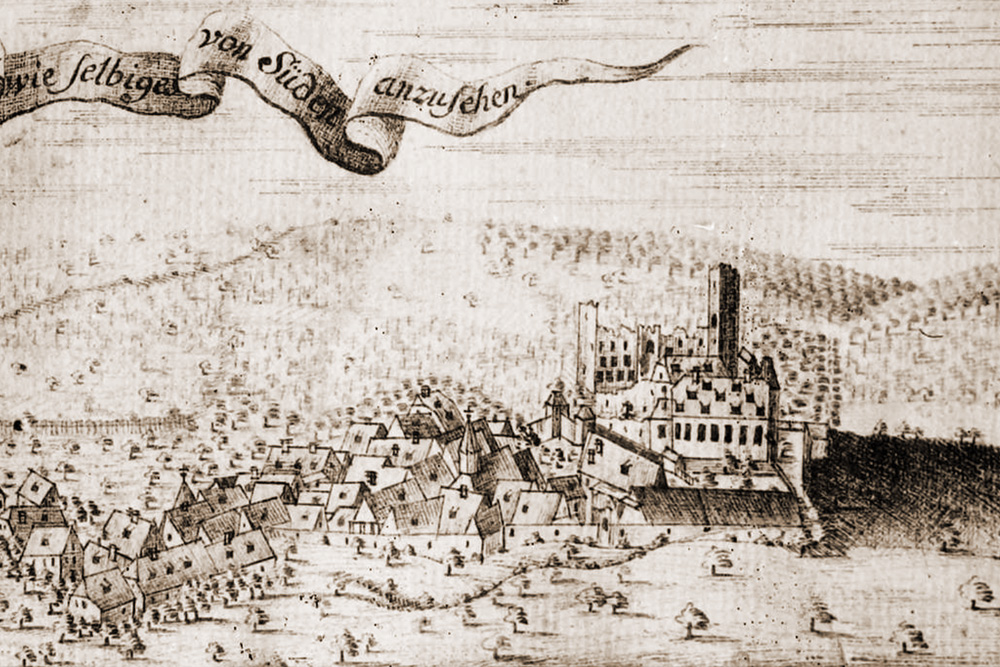 Burg und Schloss Obergrombach (Marienburg) im Landkreis Karlsruhe