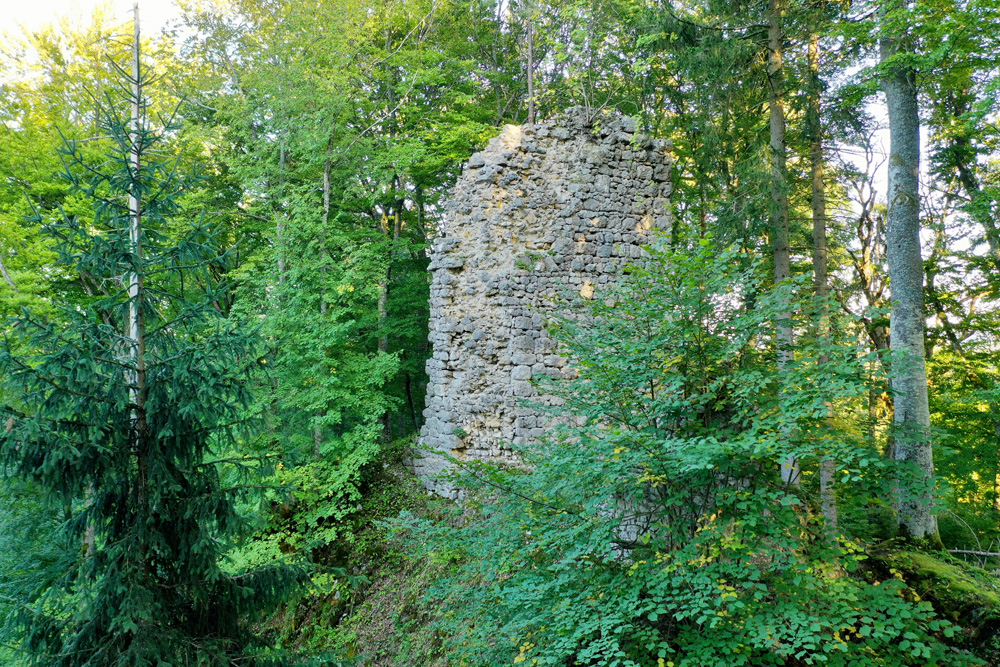 Ruine Lichtenstein (Neufra) (Burg Hinterlichtenstein und Vorderlichtenstein, auch Bubenhofen genannt) im Landkreis Sigmaringen