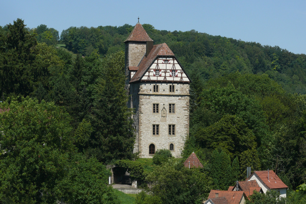 Burg Buchenbach (Schloss Buchenbach, Oberes Schloss oder Steinhaus) im Hohenlohekreis