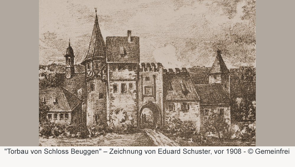 Schloss Beuggen (Schloss Buchem, Buchein, Büken, Bivcheim, Beukheim, Beuken) im Landkreis Lörrach