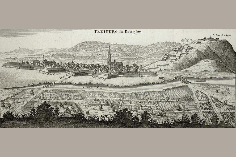 Stadtbefestigung Freiburg im Breisgau im Landkreis Breisgau-Hochschwarzwald