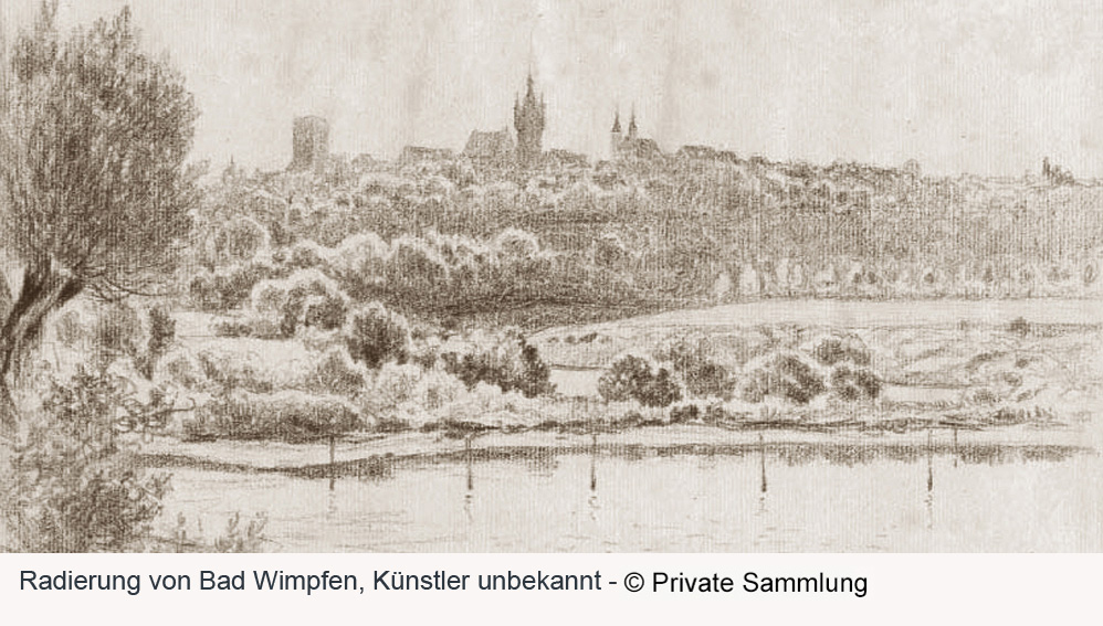 Kaiserpfalz Wimpfen (Bad) (Gesamtanlage Bad Wimpfen am Berg, Stauferpfalz, Königspfalz) im Landkreis Heilbronn