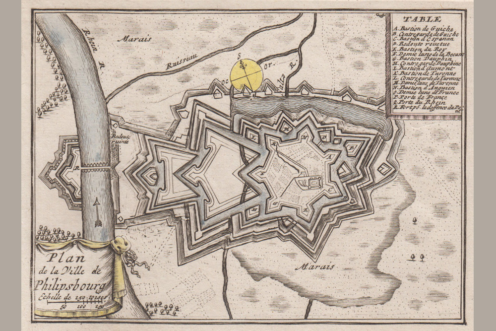 Stadtbefestigung Philippsburg im Landkreis Karlsruhe