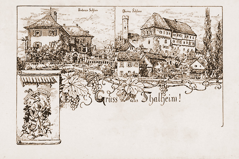 Oberes Schloss Talheim (Obere Burg) und Unteres Schloss im Landkreis Heilbronn