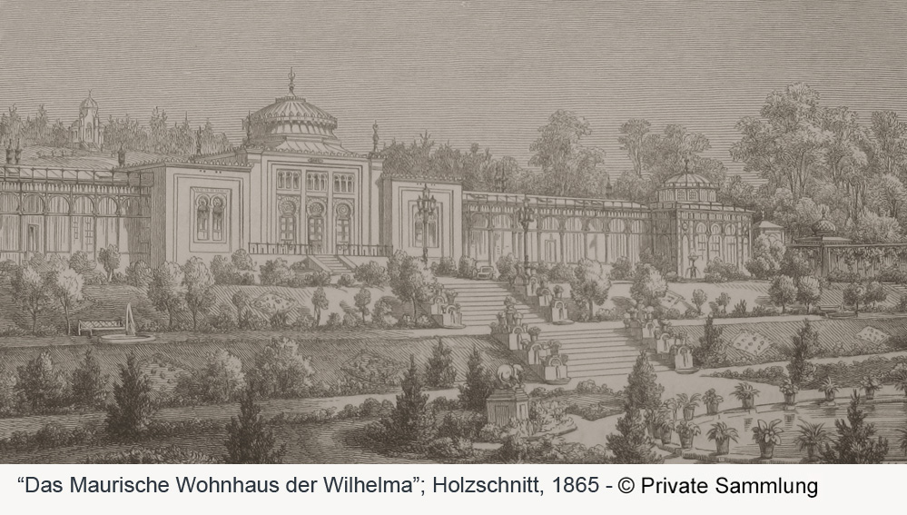 Schloss in der Wilhelma in der Landeshauptstadt Stuttgart