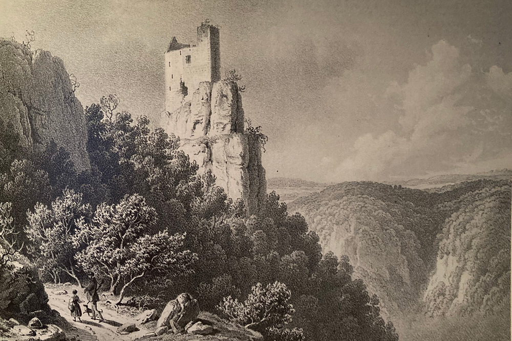 Ruine Reußenstein im Landkreis Esslingen / Landkreis Göppingen (liegt exakt auf der Grenze)