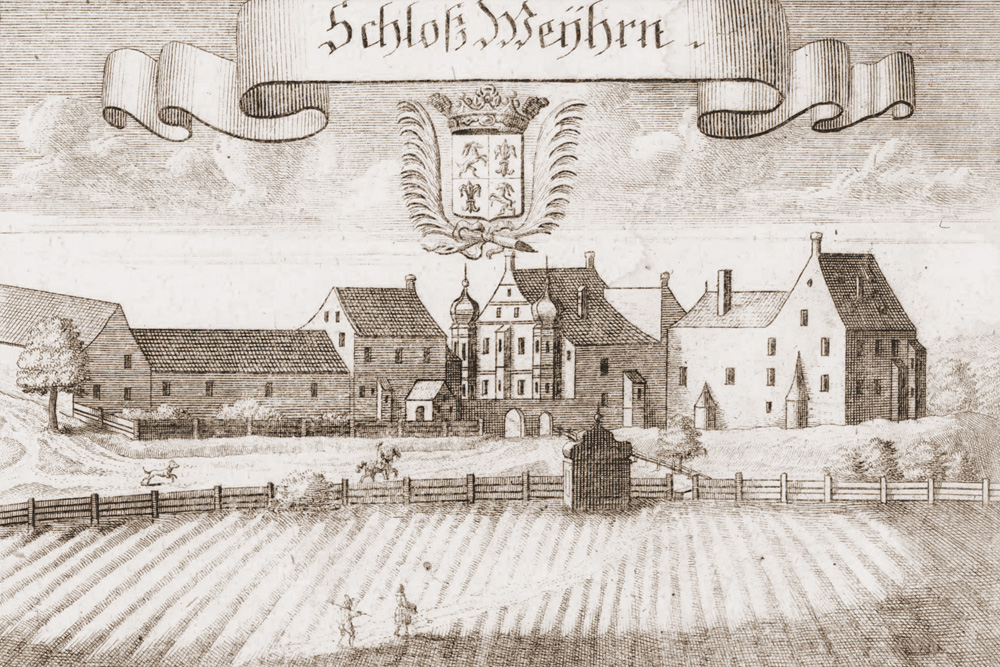 Schloss Weyhern (Glonburg, Glonnburg) im Landkreis Fürstenfeldbruck