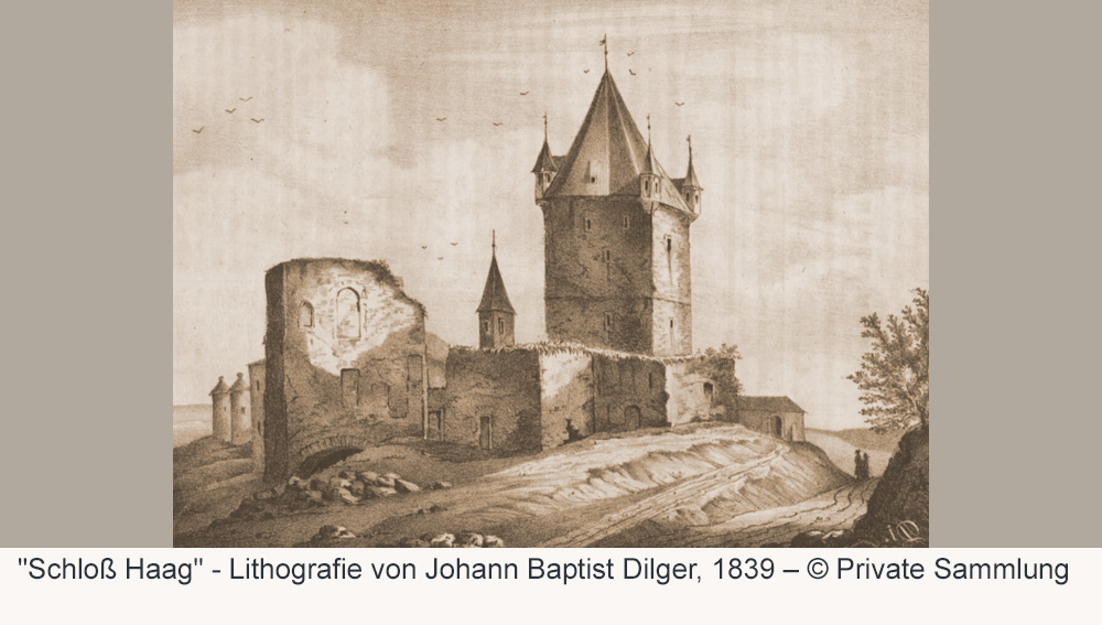 Burg Haag (Schloss Haag, Schlossturm) im Landkreis Mühldorf am Inn
