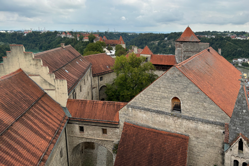 Burg zu Burghausen im Landkreis Altötting