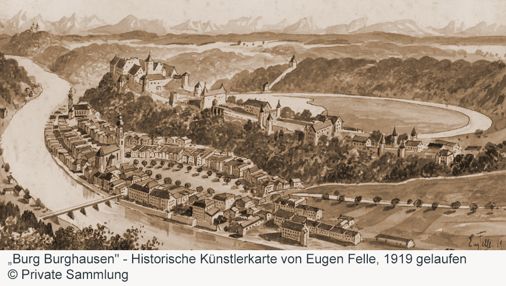 Burg zu Burghausen im Landkreis Altötting