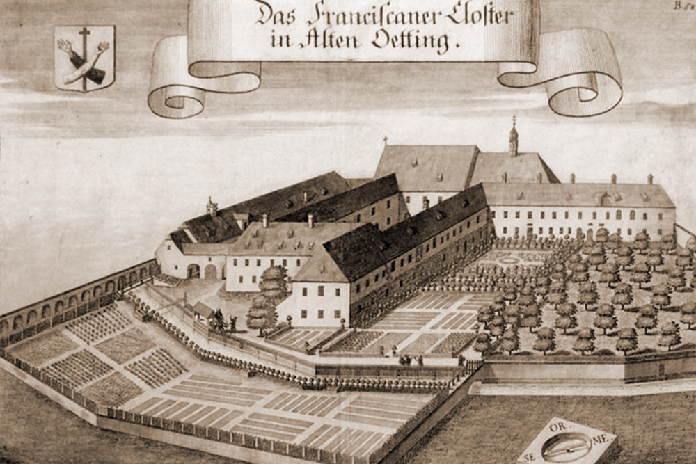 Kapuzinerkloster Altötting (ehemaliges Kloster der Franziskaner-Reformaten) im Landkreis Altötting