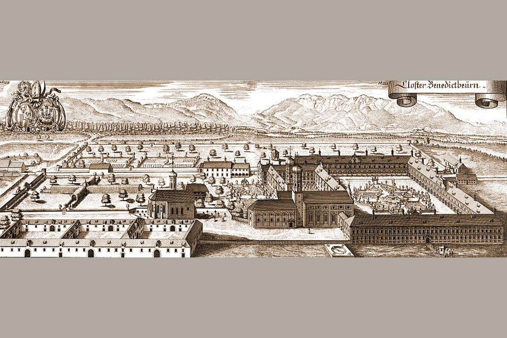 Kloster Benediktbeuern (ehemalige Abtei der Benediktiner – heute eine Niederlassung der Salesianer Don Boscos) im Landkreis Bad Tölz-Wolfratshausen