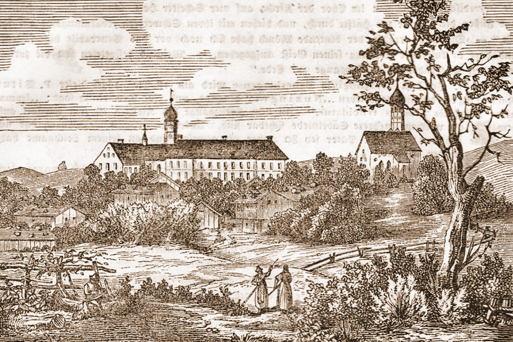 Kloster Beuerberg (ehemaliges Augustiner-Chorherren-Stift und Kloster der Salesianerinnen) im Landkreis Bad Tölz-Wolfratshausen