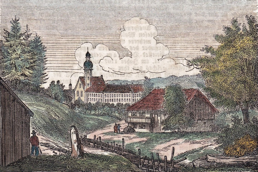 Kloster Dietramszell (ehemaliges Augustiner-Chorherren-Stift und heutiges Kloster der Salesianerinnen) im Landkreis Bad Tölz-Wolfratshausen