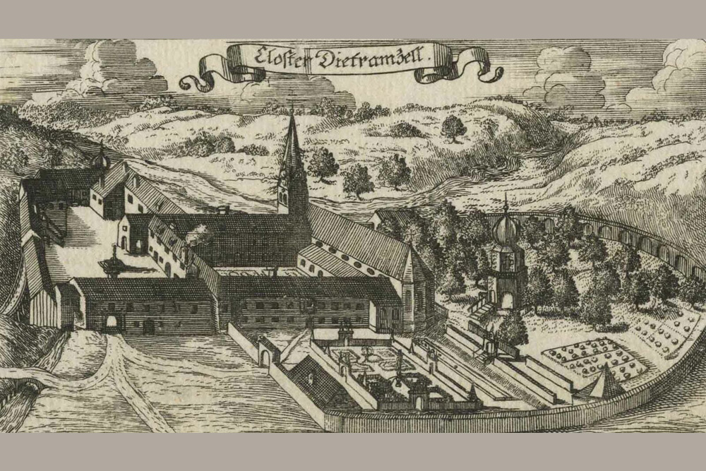 Kloster Dietramszell (ehemaliges Augustiner-Chorherren-Stift und heutiges Kloster der Salesianerinnen) im Landkreis Bad Tölz-Wolfratshausen