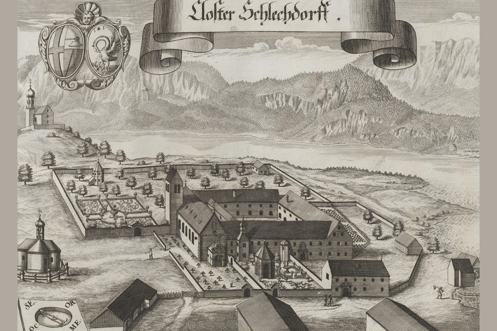 Kloster Schlehdorf (ehemaliges Kloster der Missions-Dominikanerinnen von Qonce) im Landkreis Bad Tölz-Wolfratshausen