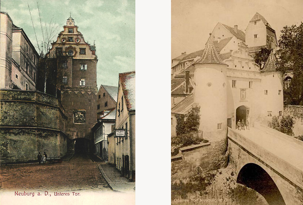 Stadtbefestigung Neuburg an der Donau im Landkreis Neuburg-Schrobenhausen