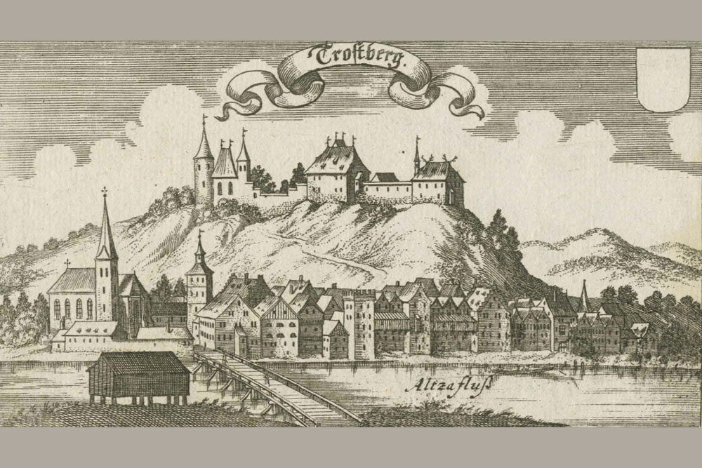 Burg Trostberg (Trostburg, Trozzeburg, Pflegerschloss) im Landkreis Traunstein