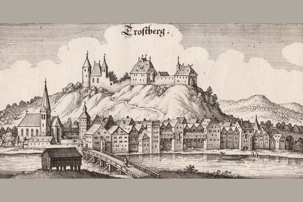 Burg Trostberg (Trostburg, Trozzeburg, Pflegerschloss) im Landkreis Traunstein