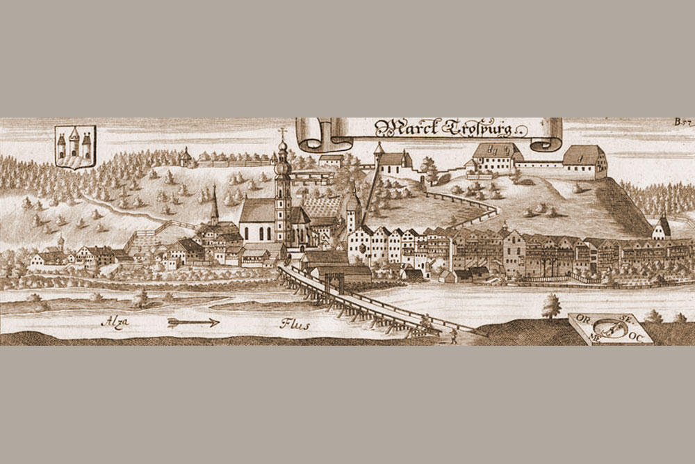 Burg Trostberg (Trostburg, Trozzeburg, Pflegerschloss) im Landkreis Traunstein