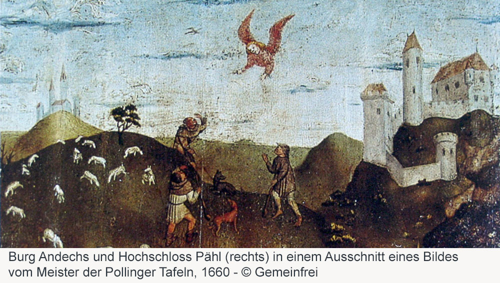 Hochschloss Pähl (Oberes Schloss) im Landkreis Weilheim-Schongau