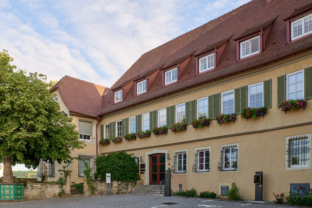 Wasserburg Lauffen (Lauffen am Neckar) (Unteres Schloss, Grafenburg) im Landkreis Heilbronn