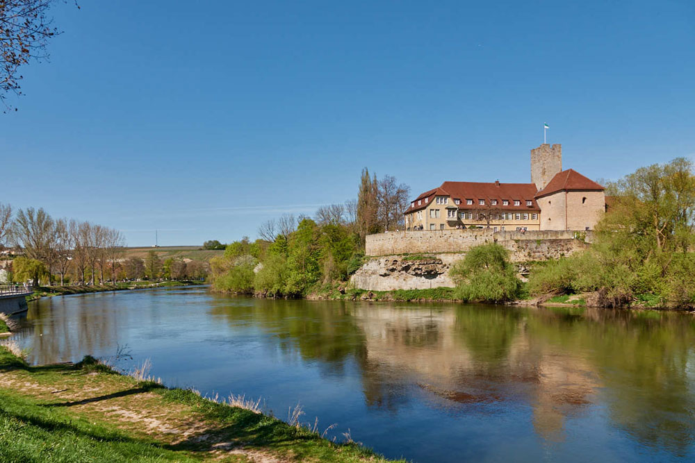 Wasserburg Lauffen (Lauffen am Neckar) (Unteres Schloss, Grafenburg) im Landkreis Heilbronn