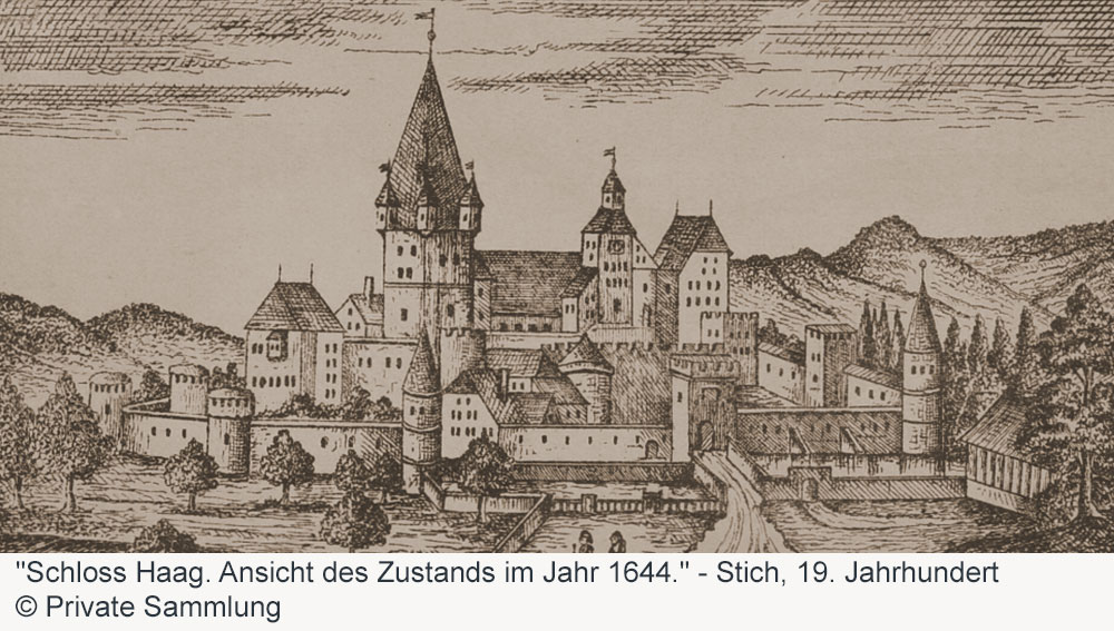 Burg Haag (Schloss Haag, Schlossturm) im Landkreis Mühldorf am Inn