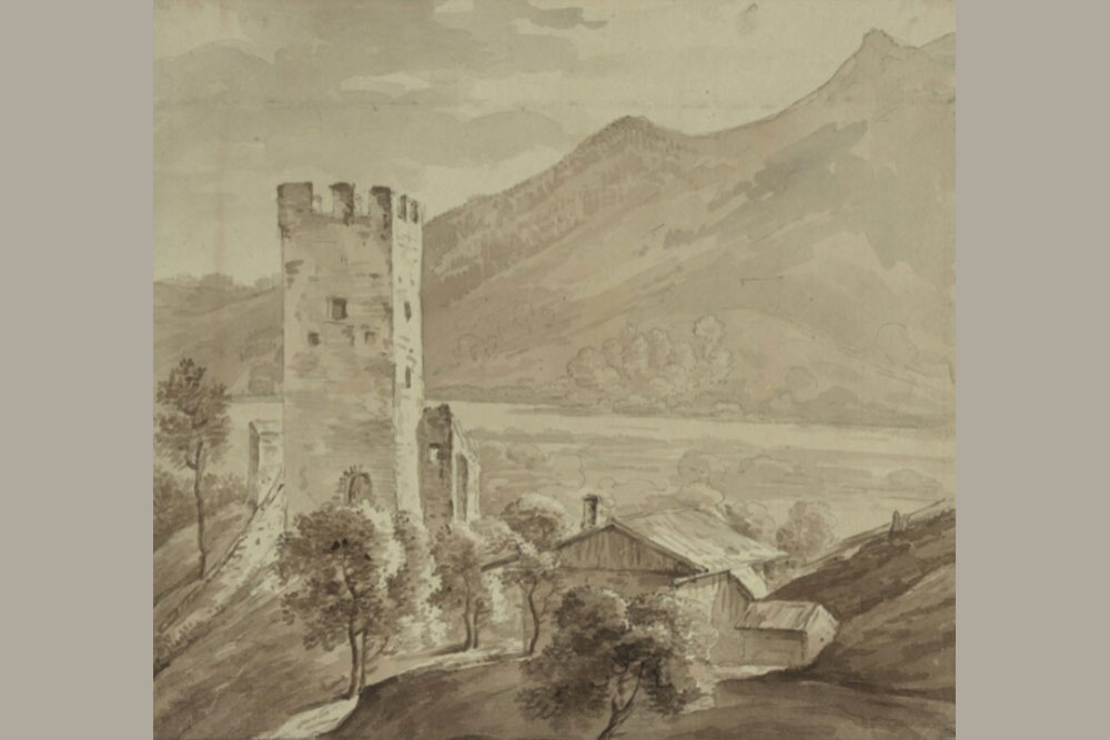Burg Unter-Falkenstein (Flintsbach am Inn) (Neu-Falkenstein) im Landkreis Rosenheim