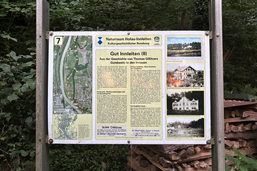 Schloss Innleiten (Landgut Innleiten, „Gillitzerschlössl“) im Landkreis Rosenheim