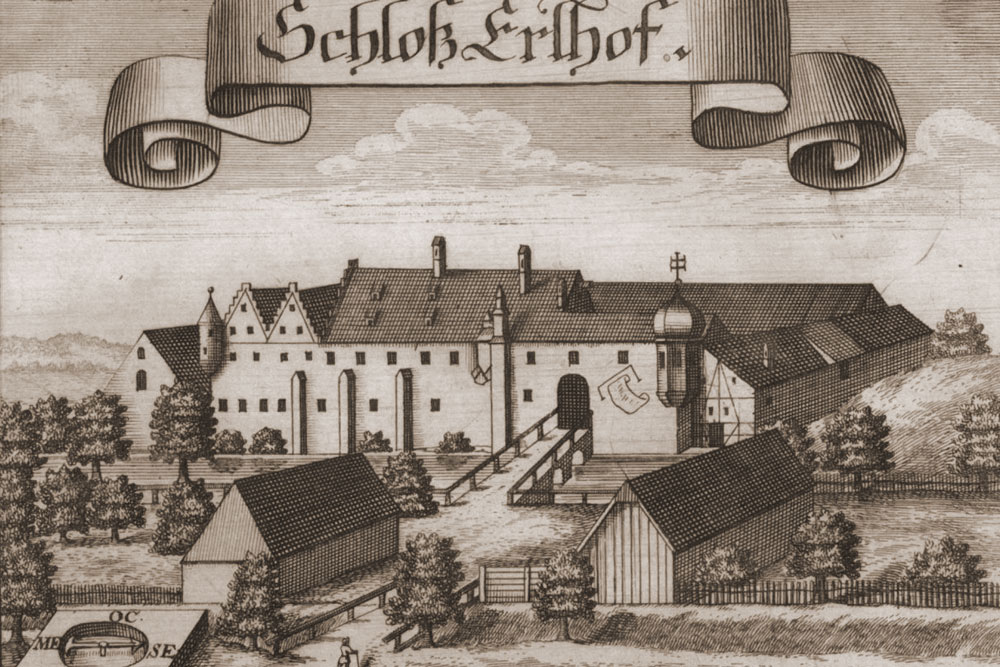 Adelssitz Erlhof (Burg Erlhof, Erlachhof) im Landkreis Eichstätt