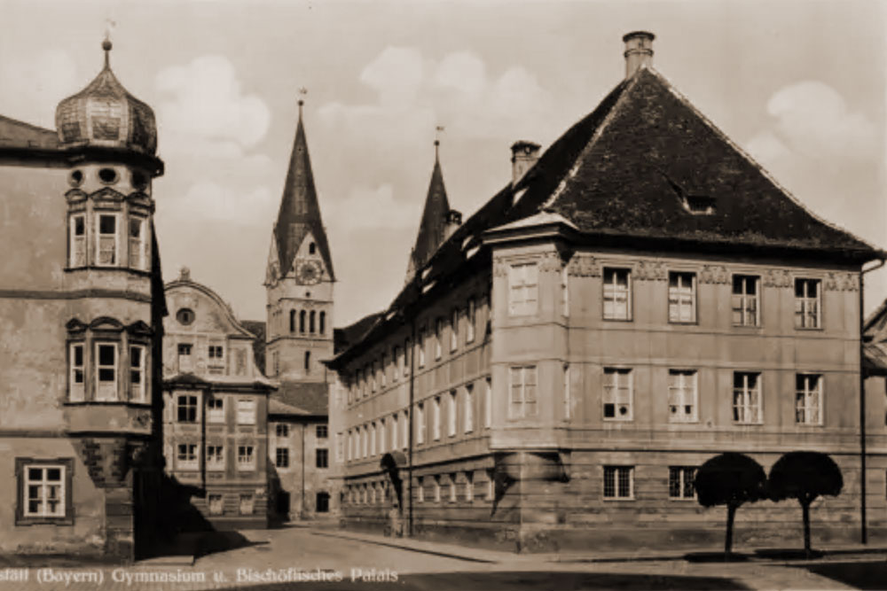 Bischöfliches Palais (Eichstätt) – Historische Echtfotokarte Bischöfliches Palais (Eichstätt) im Landkreis Eichstätt