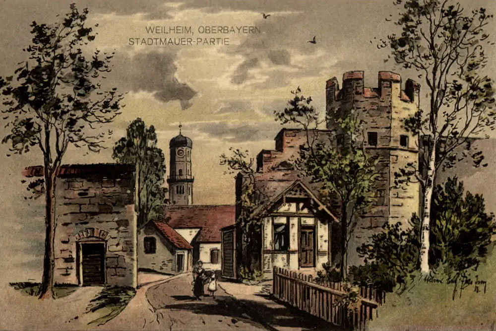 Stadtbefestigung Weilheim im Landkreis Weilheim-Schongau