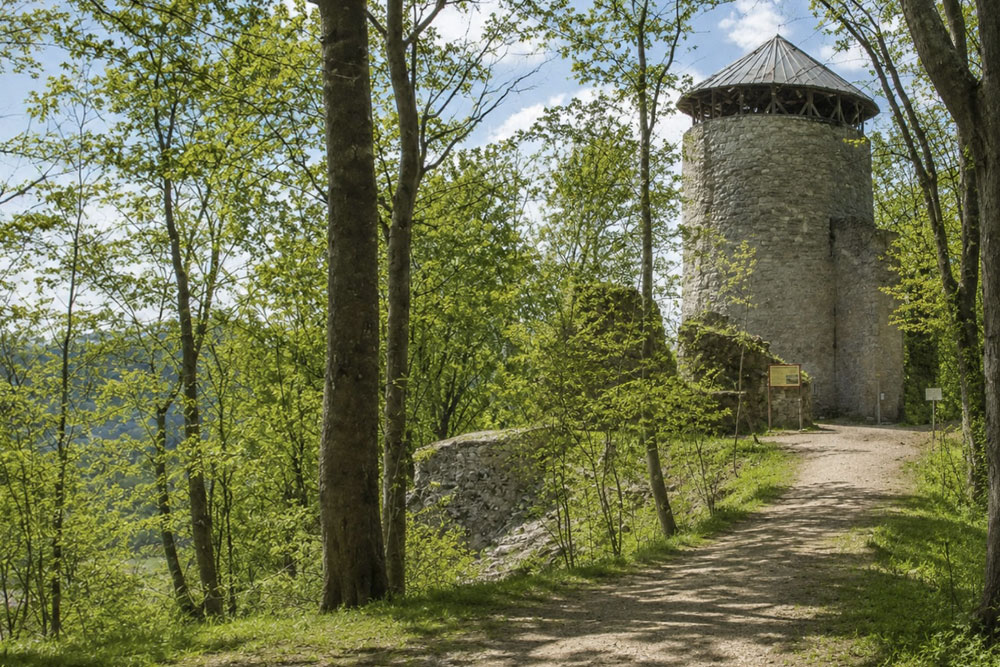 Burgruine Haltenberg (Haltenburg, Haldenberg) im Landkreis Landsberg am Lech