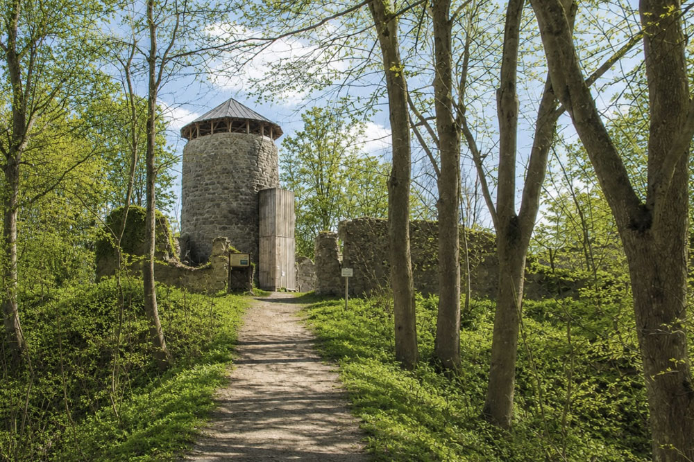 Burgruine Haltenberg (Haltenburg, Haldenberg) im Landkreis Landsberg am Lech