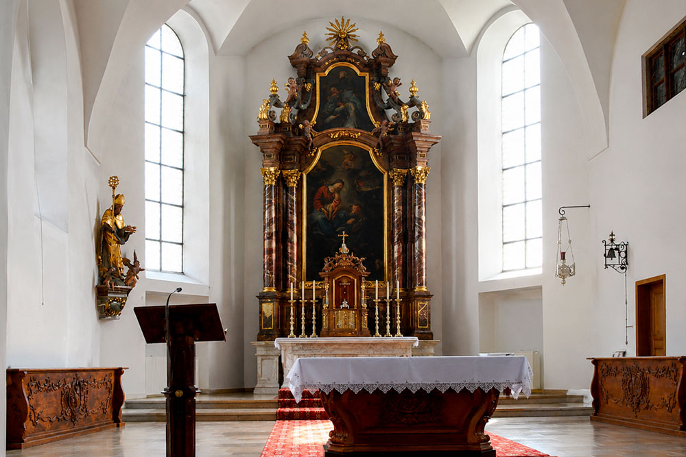 Franziskanerkloster Neuburg an der Donau (ehemalige Klosterkirche St. Anton – heute Katholische Filialkirche St. Augustin) im Landkreis Neuburg-Schrobenhausen