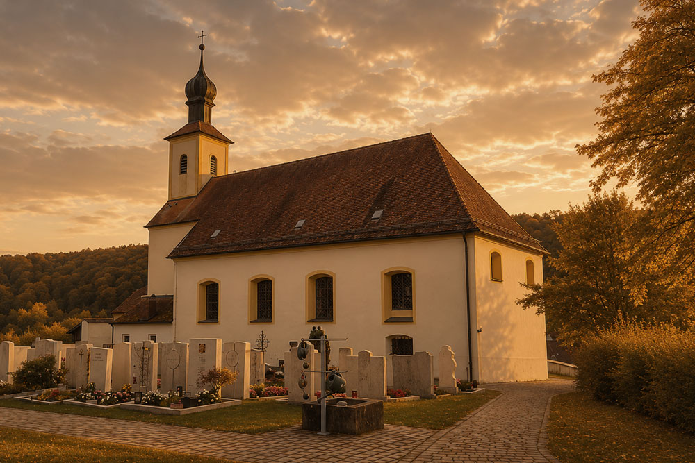 Kirchhofbefestigung Walting (Wehrkirche St. Johann Evangelist) Kirchhofbefestigung Walting (Wehrkirche St. Johann Evangelist) im Landkreis Eichstätt