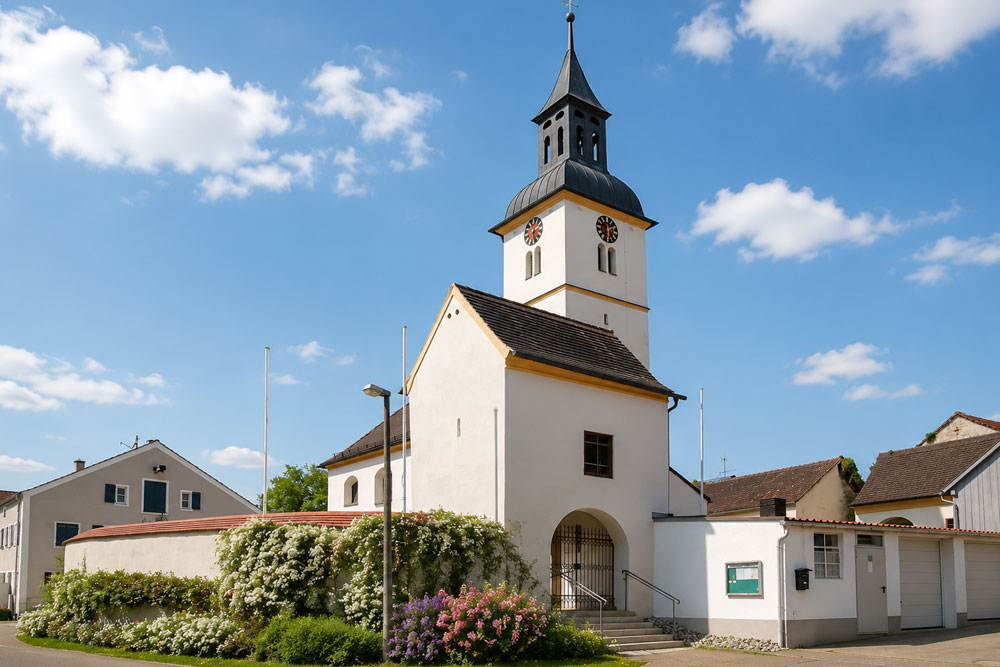 Kirchhofbefestigung Wolkertshofen (Wehrkirche St. Quirinus) Kirchhofbefestigung Wolkertshofen (Wehrkirche St. Quirinus) im Landkreis Eichstätt