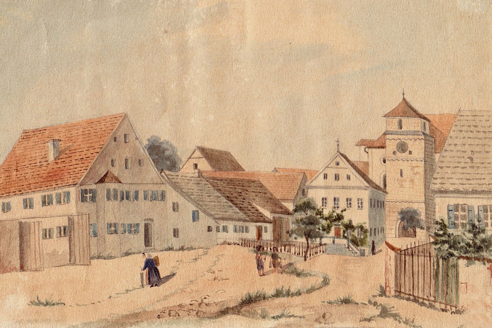 Kloster Bergen (Neuburg an der Donau) (ehemaliges Kloster der Benediktinerinnen) im Landkreis Neuburg-Schrobenhausen