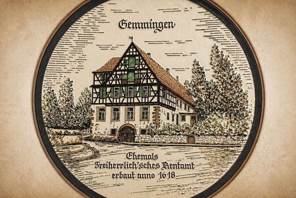 Mittleres Schloss Gemmingen (Rentamt, Pforzheimer Schloss) im Landkreis Heilbronn