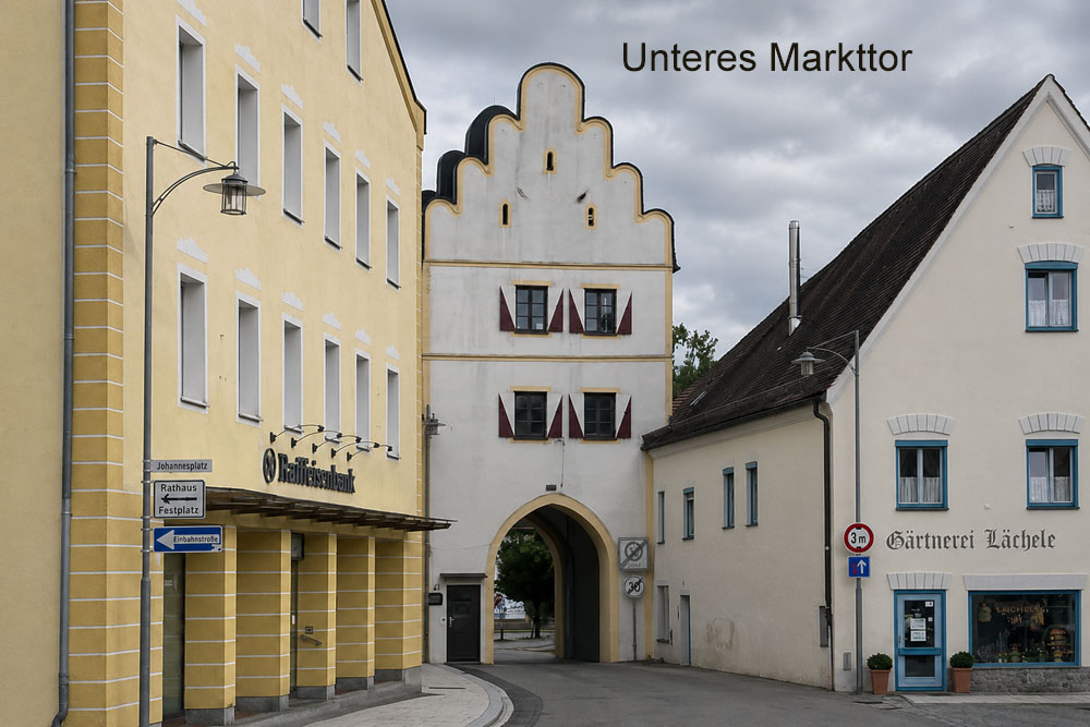 Stadtbefestigung Neumarkt-Sankt Veit - Unteres Markttor Stadtbefestigung Neumarkt-Sankt Veit im Landkreis Mühldorf